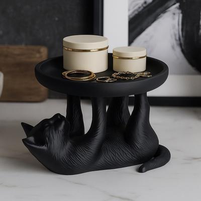 Lush Living Finds Jewelry Organizer Tray, Cat Tray Ornament, Household Decoration Tray a