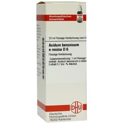 Acidum Benzoicum E Resina D 6 Dilution 20 ml