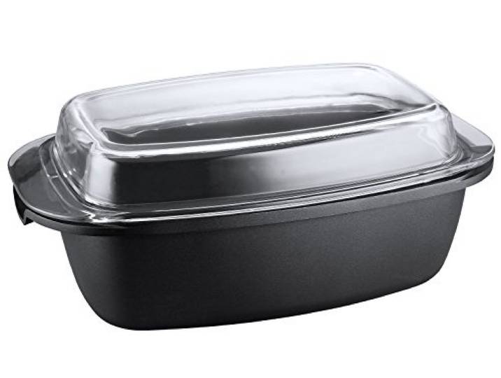 KOPF Bräter mit Deckel Pic, 5,2 Liter, Schwarz, Induktion, Aluguss