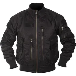 Mil-Tec US Tactical Flieger, Textiljacke - Schwarz - M