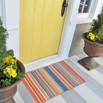Lush Decor Sonoma Malibu Stripe Hand-woven Indoor/ Outdoor Area Rug