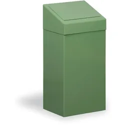 Metallmülleimer für Mülltrennung, 45 l, grün