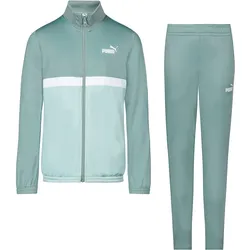 PUMA Colorblock Trainingsanzug Jungen | Gr. 128 | grün - grün