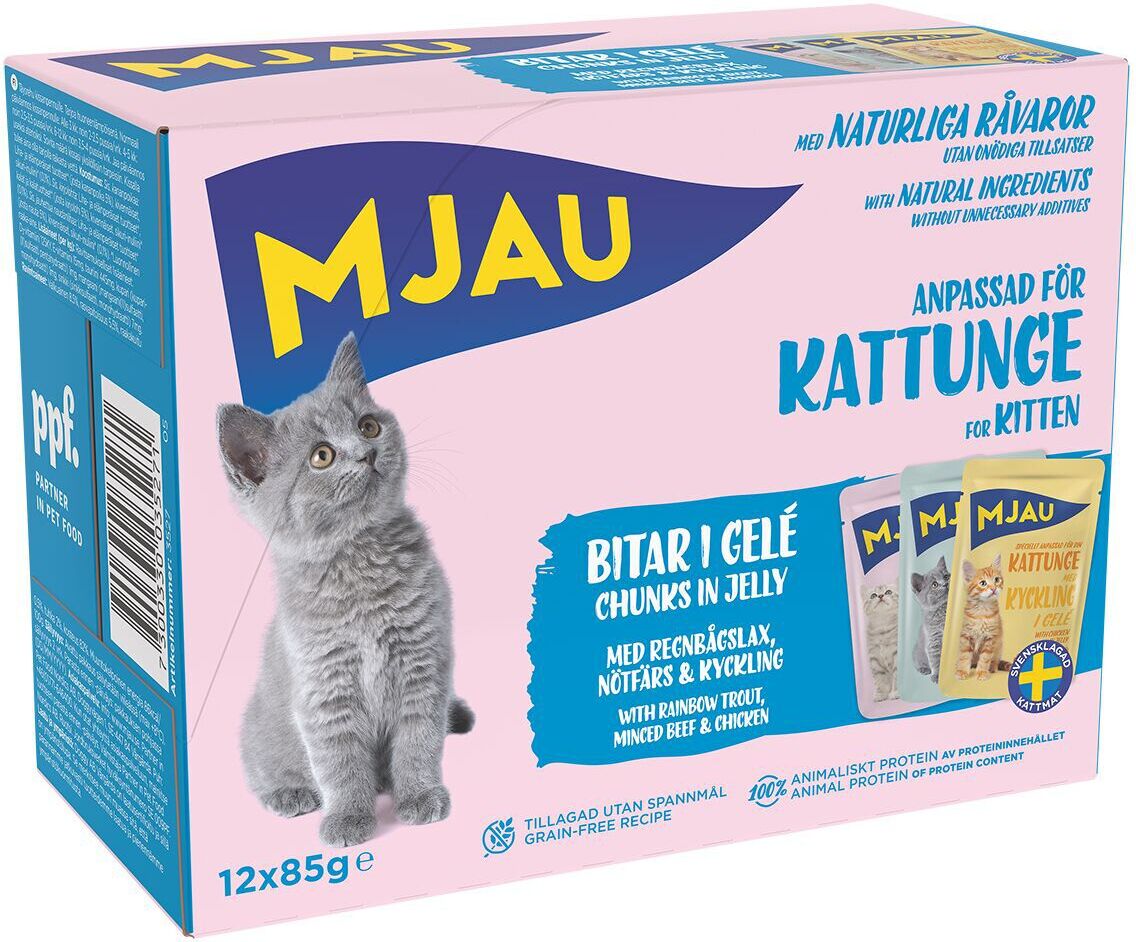 Mjau Multipack Kattunge 12x85 G