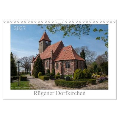 Dorfkirchen auf Rügen (Wandkalender 2027 DIN A4 quer), CALVENDO Monatskalender