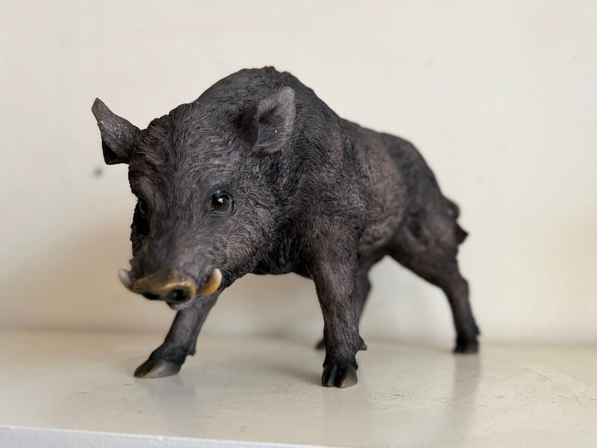 Goodyz Wilde dieren Everzwijn staande versie Bruin 40 cm lang