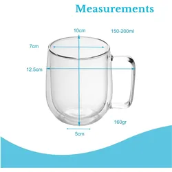 Intirilife, Tasse, 4x Thermo Glas in 250 ml (250 ml, 4x)
