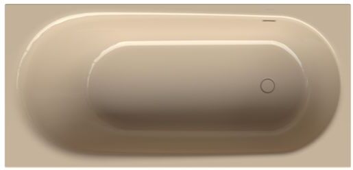 Bette BetteComodo Badewanne 1642-003 170x75x45cm, Überlauf vorne, Fußende rechts, bahamabeige