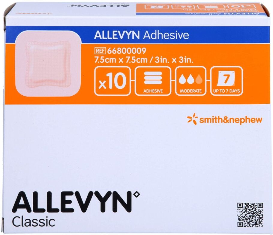 Allevyn Adhesive 7,5x7,5 Cm Haftende Wundauflage
