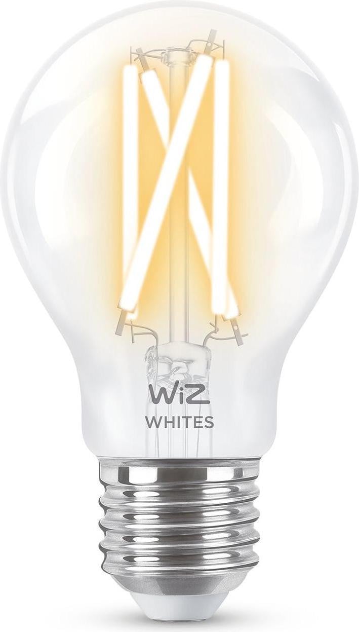 WiZ Slimme LED-gloeilamp A60 E27 - Transparant Glas - 60W - RGB - Dimmable
