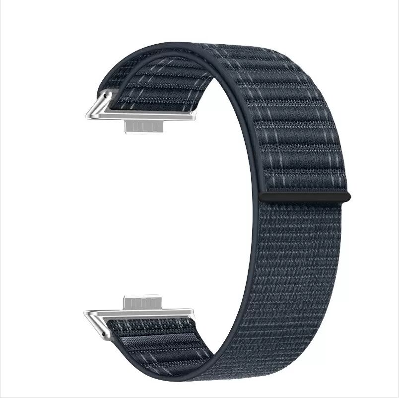 INF Stylisches Nylon-Loop-Armband mit Wellenmuster für Huawei Watch Fit 4 Pro Blau