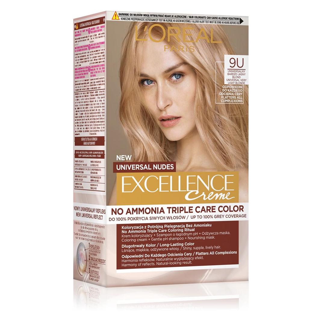 L'Oréal Paris XXX Loreal (L'Oreal Paris) L'OREAL Excellence Creme Very Light Blonde 9U farba do w os w 192ml (Very Light Blonde 9U) (3600523998524)