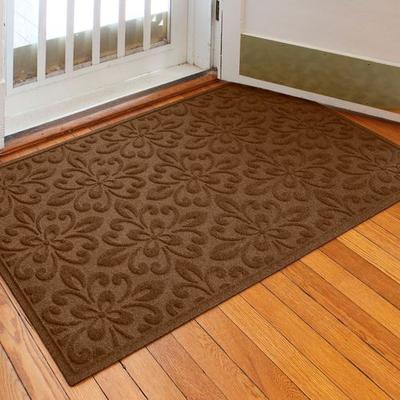 Bungalow Dba Matterly Fleur Medallion Estates Doormat 60 x 36, 60 x 36, Dark Brown