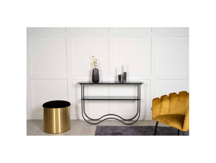 Console Wavy 117 x 76 x 34cm Noir