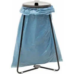 Stier Müllsackhalter schwarz für 120l Volumen BxTxH 515x515x935mm, Abfalleimer, Schwarz