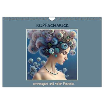 Kopfschmuck - extravagant und voller Fantasie (Wandkalender 2027 DIN A4 quer), CALVENDO Monatskalender