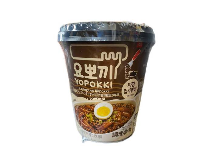 Yopokki Rijstcake &amp; Ramen, Jjajang-smaak 145 g