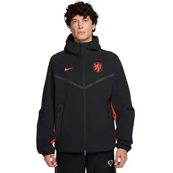 NIKE Niederlande Tech Woven Kapuzenjacke Herren 010 - black/hyper crimson L