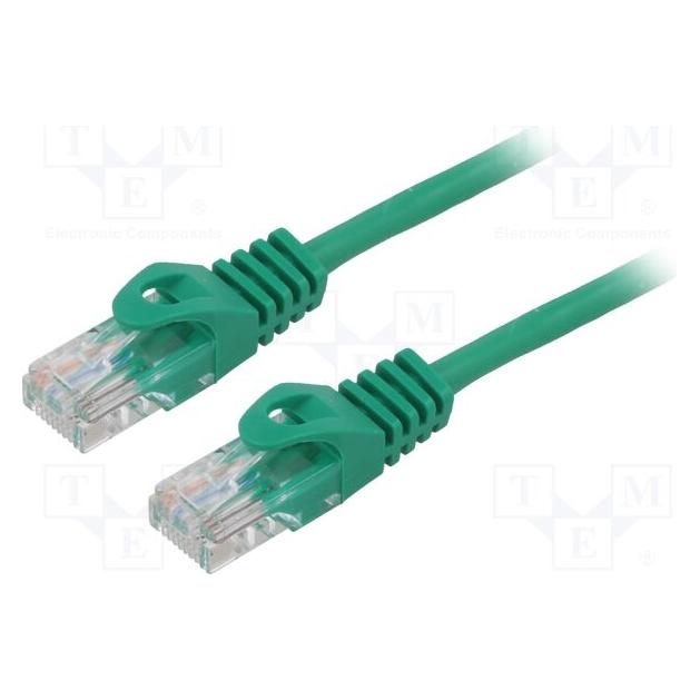Lanberg Patchcord Kat.5e Utp 7.5m Zielony Fluke Passed (U/UTP, CAT5e, 7.50 m) (PCU5-10CC-0750-G)