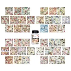 KARIN JITTENMEIER Kreativ-Set Motiv-Reispapier versch. Designs inkl. Kleber, 41tlg.