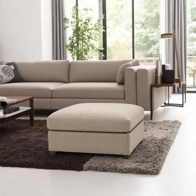 ZWYO HOSIMU "37"" Chenille Rectangular Ottoman with Sturdy Construction"