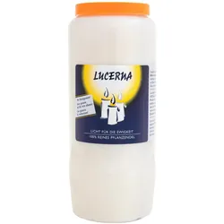 2x Herzog Kerzen, Kerzen, Grabkerze Lucerna Weiss (1 Stk.)