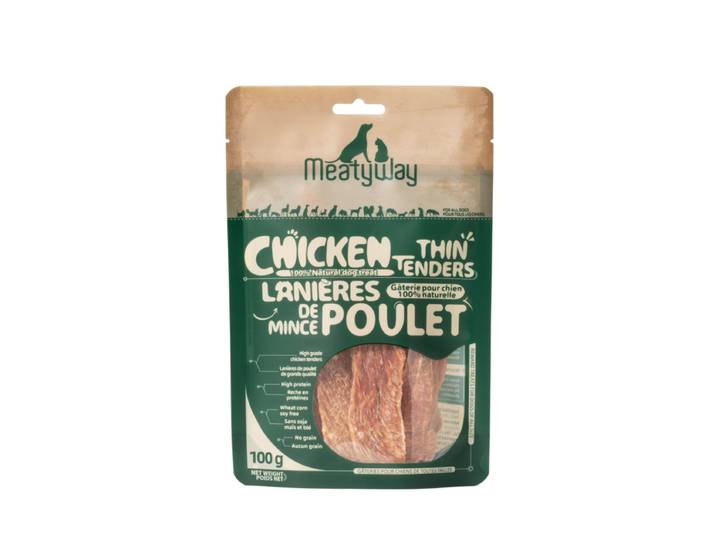 MeatyWay Lanières fines de poulet - 100 g