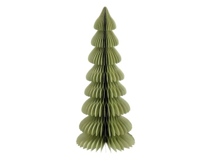 Sapin de noël décoratif doré papier h160xl75xl75cm
