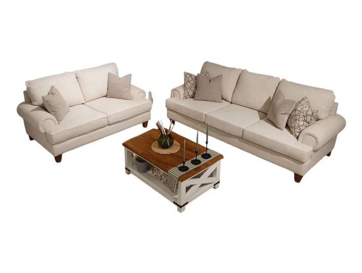 JVmoebel Polstergarnitur JVMoebel graues Wohnzimmer-Set mit modernem Design und Komfort, (Set, 2-tlg)