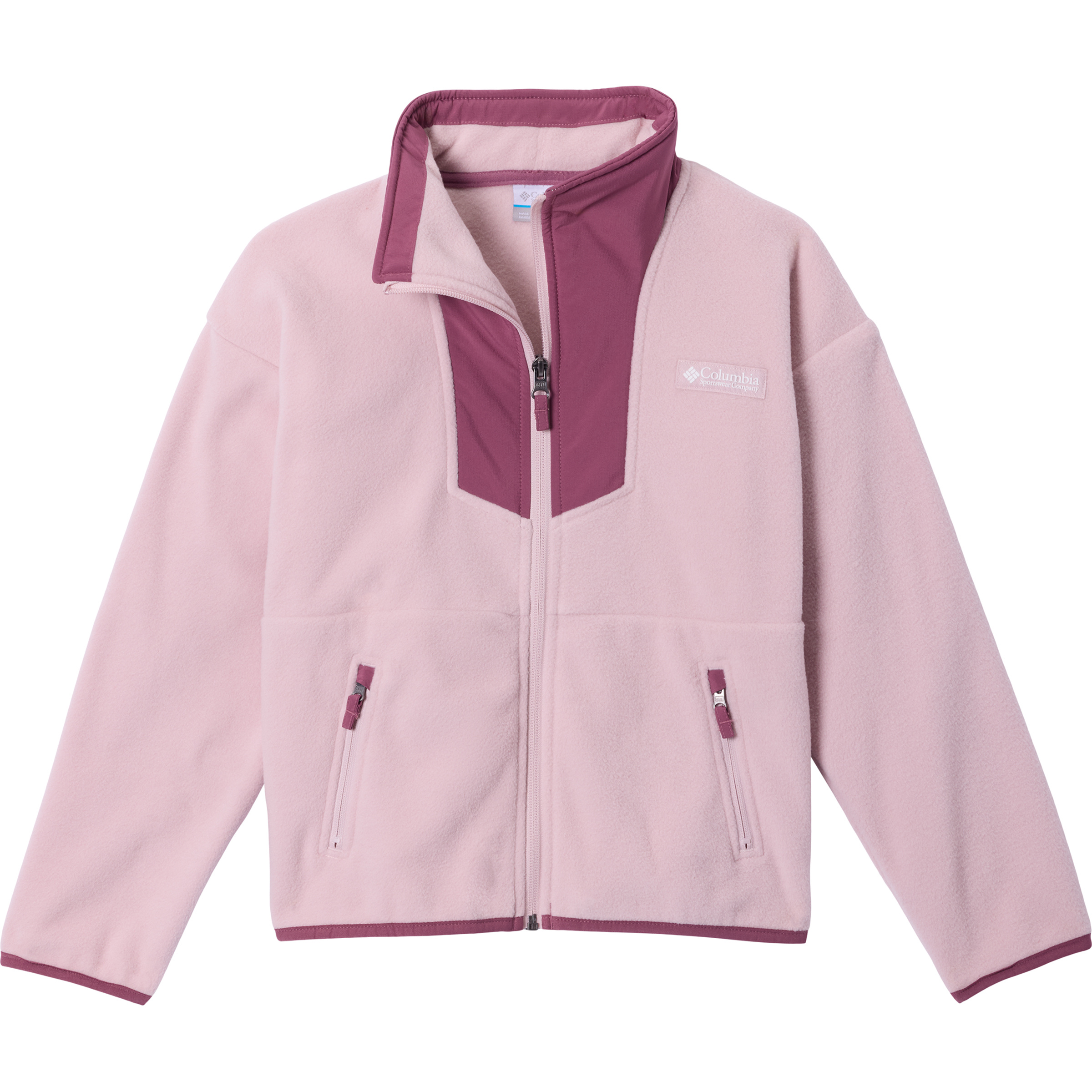 Columbia Sequoia Grove Fleece Kinder Fleecejacke rosa Größe 168 Camping Widerstandsfähig