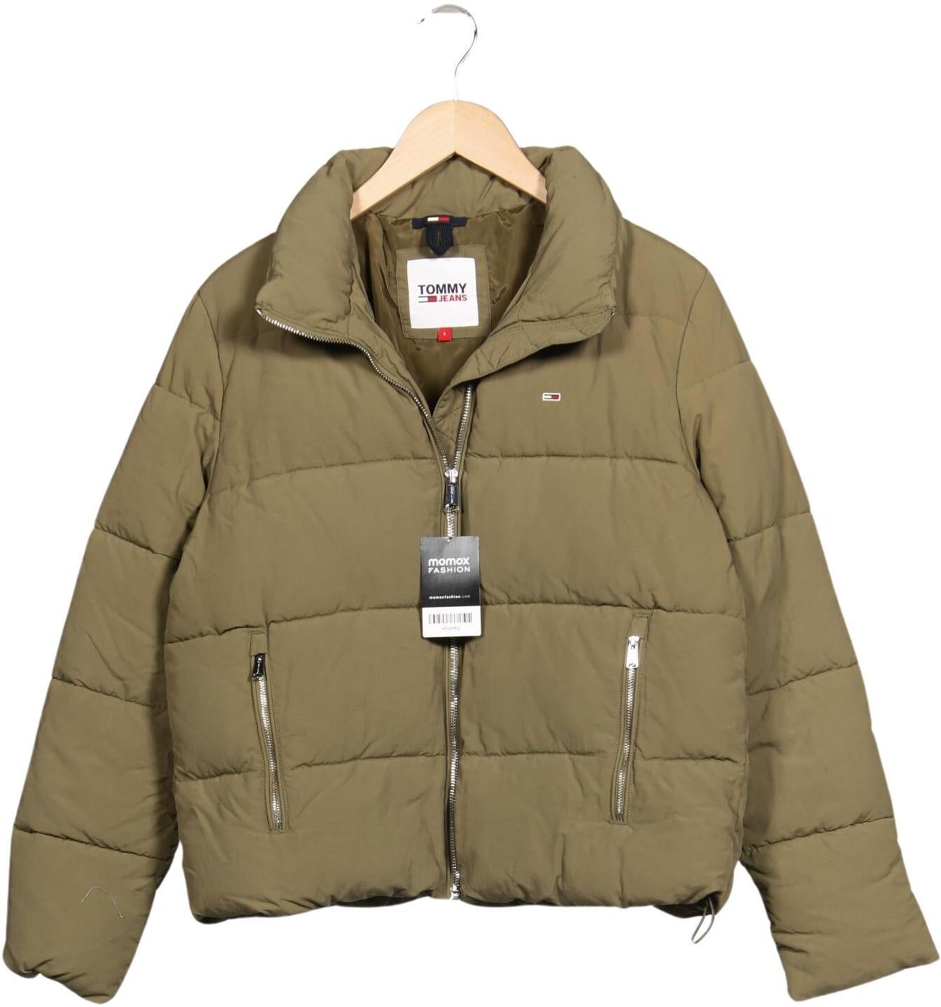 Tommy Jeans Damen Jacke, Grün, Gr. L, Synthetik - Second Hand