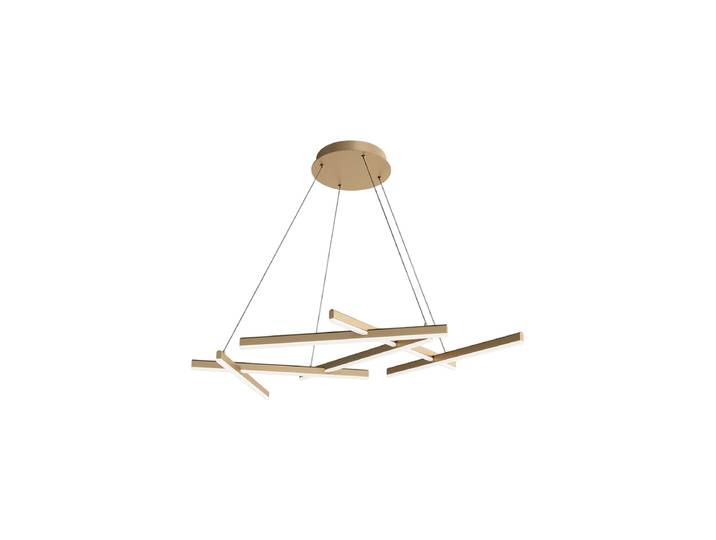 Stack Höhenverstellbare LED-Hängelampe „Line“ Gold Maytoni
