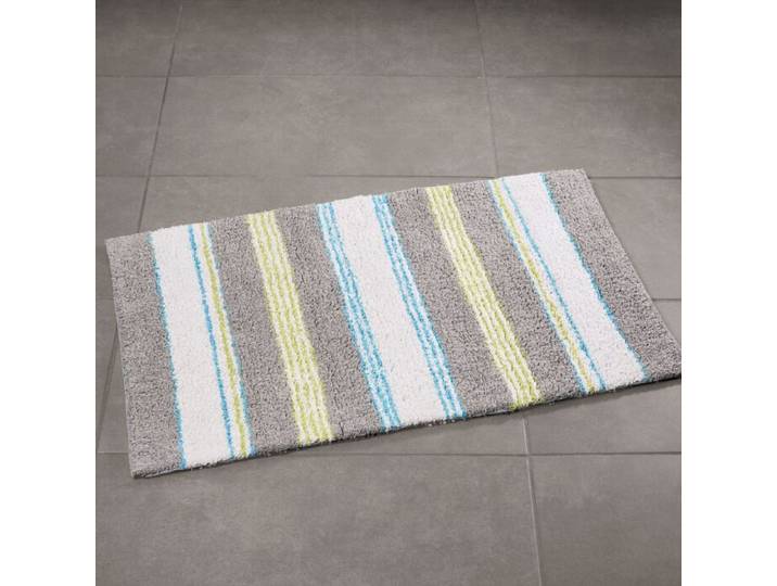 Badteppich gestreift in schönen Farben – 50x80 cm
