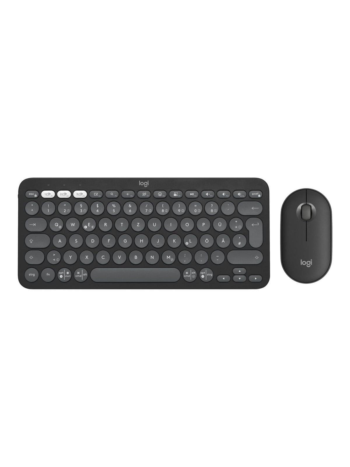 Logitech Pebble 2 Combo - Tastatur & Maus Set - Universal - Weiss