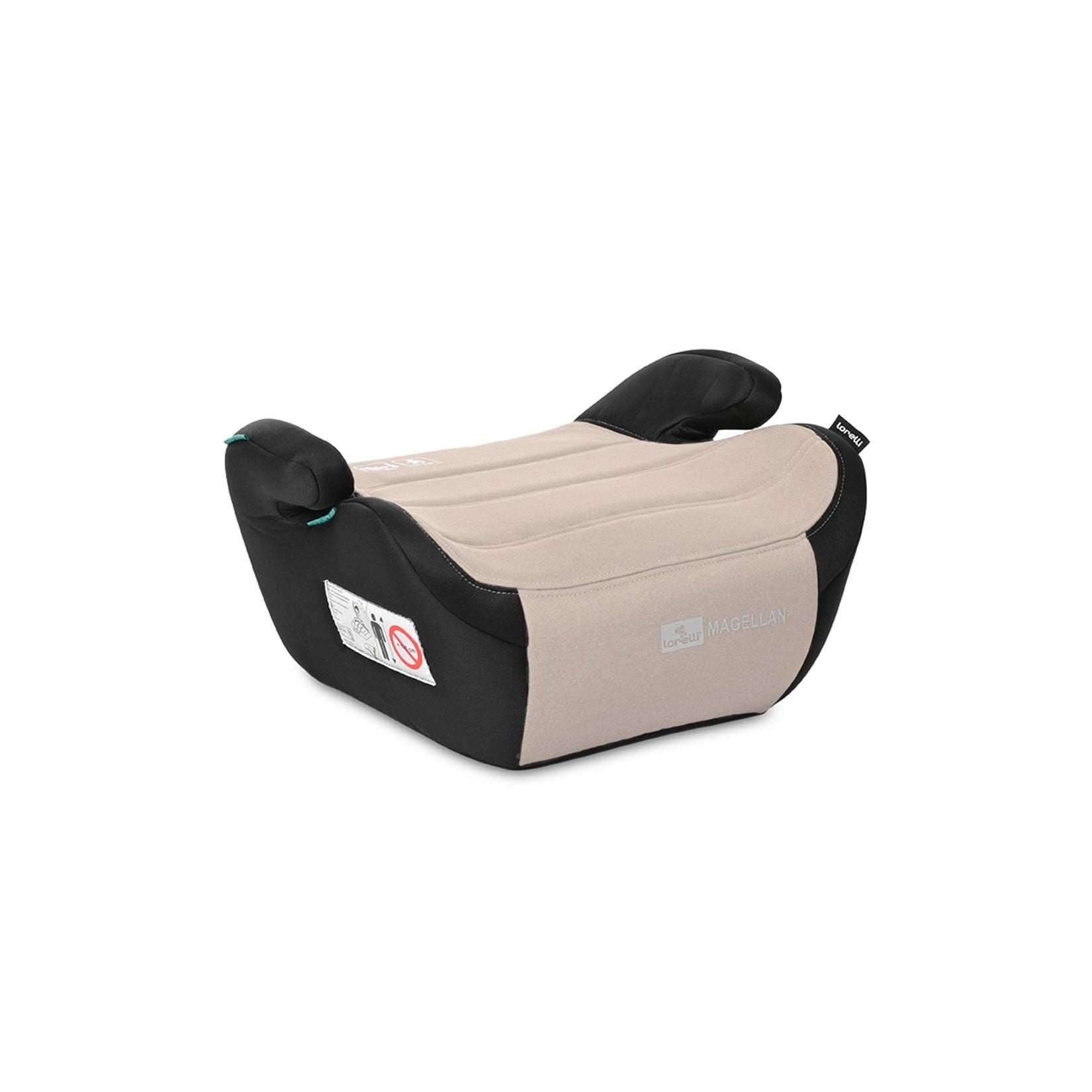Lorelli Kinder Sitzerhöhung i-Size Magellan (125-150cm) Bezug waschbar, Booster beige