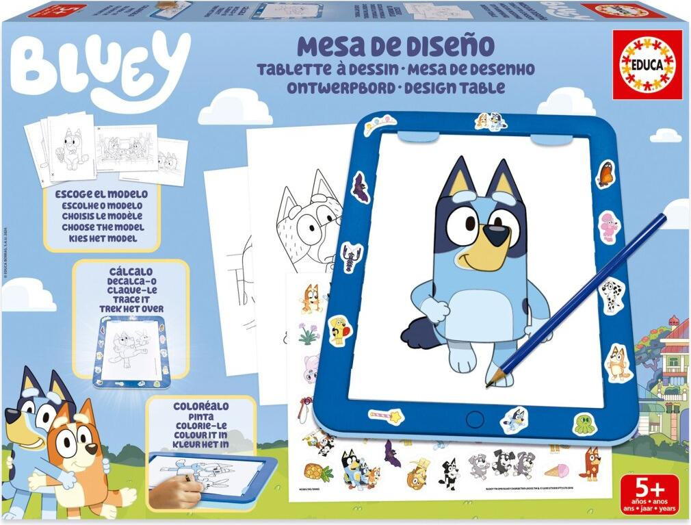 Educa Bluey educatief spel STL-bestand transparant