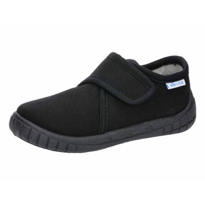 Hausschuh LICO "Hausschuh Cookie Boy", Mädchen, Gr. 34, schwarz, Synthetik, Schuhe Hausschuh