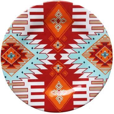 HiEnd Accents Southwest Melamine 10.5-inch Dinner Plate (Set of 4)