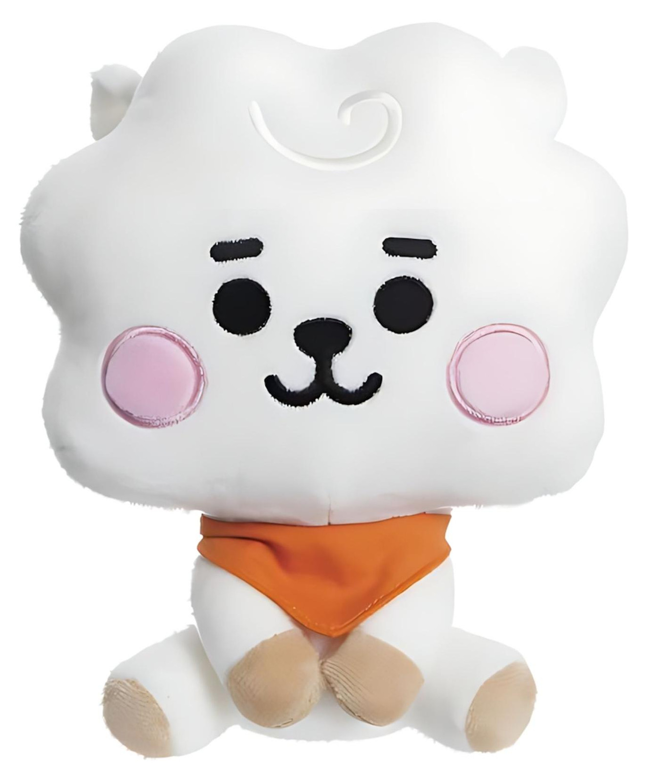 Aurora BT21 RJ Baby Pluche Knuffel - Wit - 20 cm