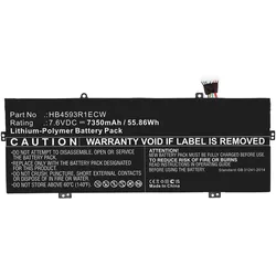 CoreParts Laptop Battery for Huawei (7350 mAh), Notebook Akku, Schwarz