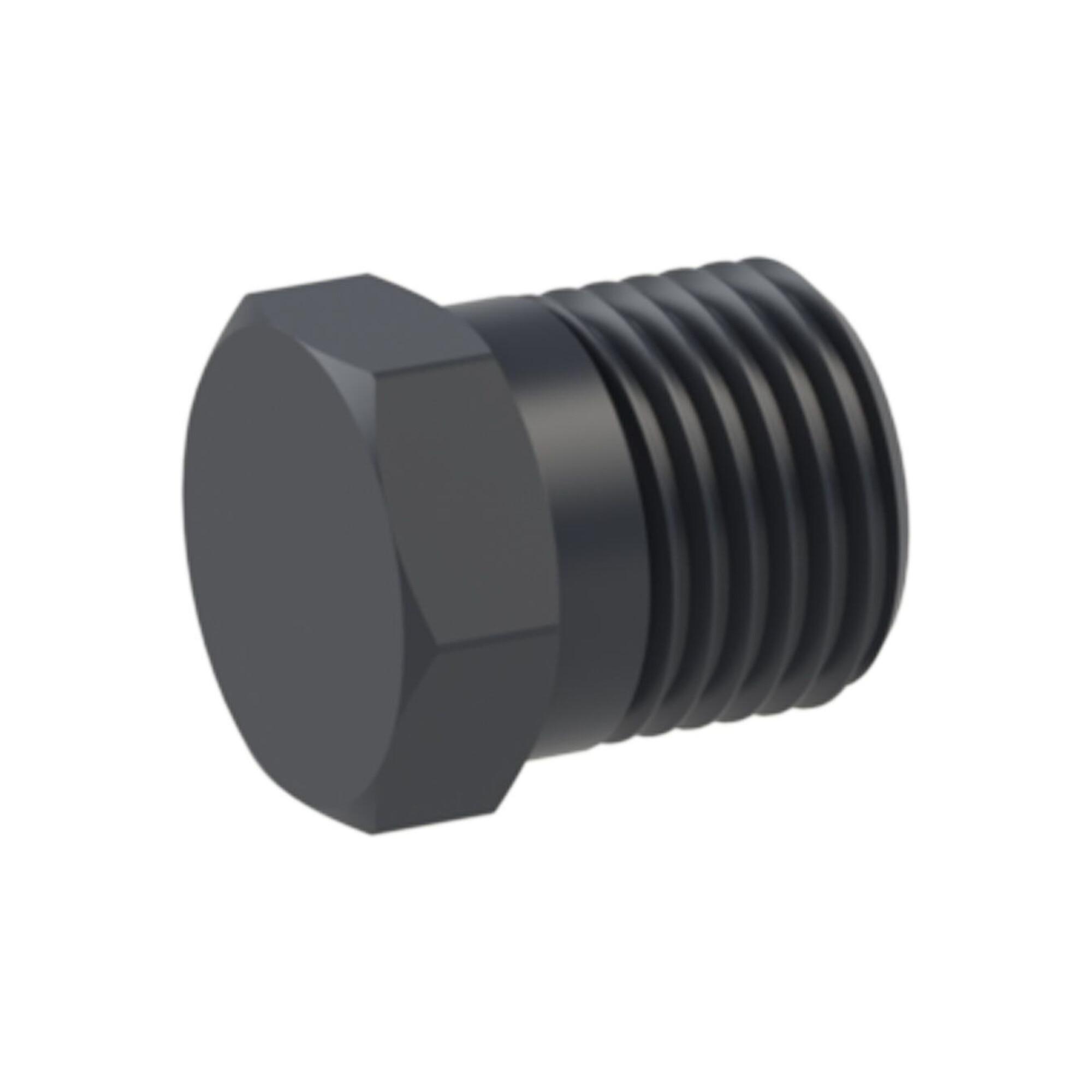 Riegler Blindstopfen, R 1/4 a., SW 10, PA 6 (33.901)