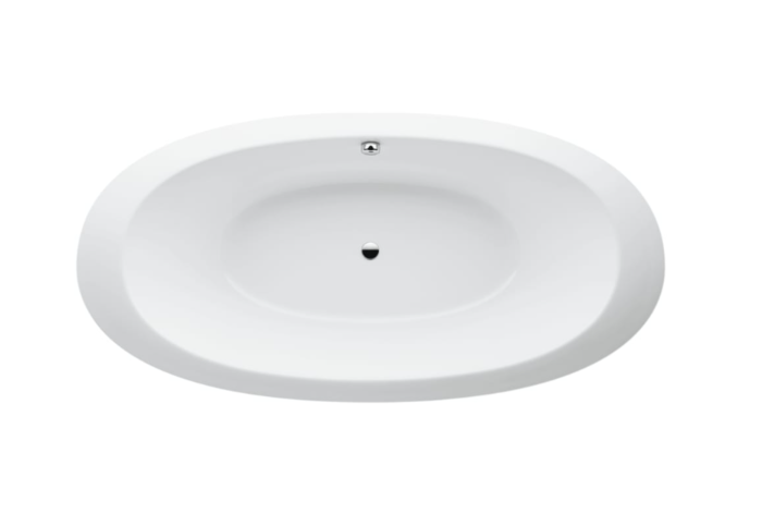 LAUFEN ALESSI ONE Oval-Badewanne 2439700000001 203 x 102 cm, weiß, Einbauversion