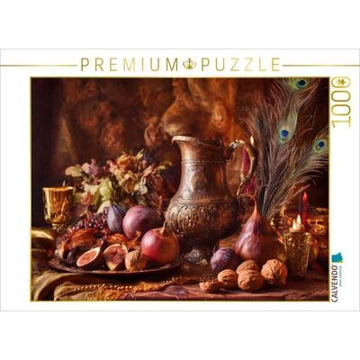 CALVENDO Puzzle Ein gedeckter Tisch, ein Herz voller Fülle | 1000 Teile Lege-Größe 64x48cm Foto-Puzzle für glückliche Stunden, Sonstige von , Calvendo