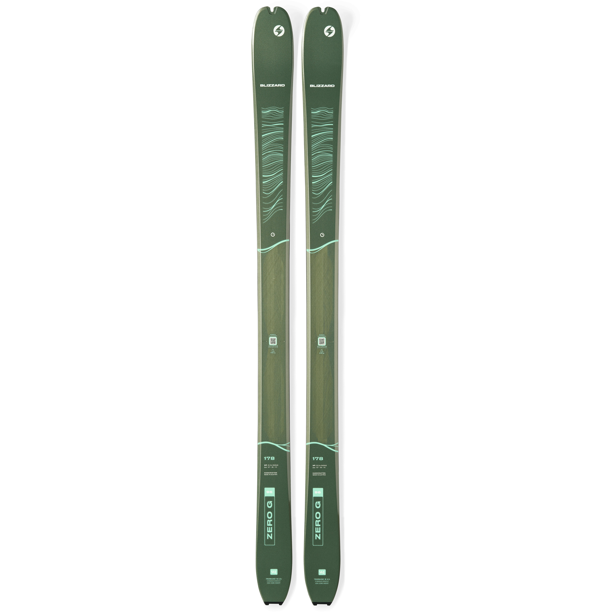 Blizzard Zero G 096 Flat Tourenski 26/27 Damen Tourenski gruen Größe 171cm Skihochtour | Skitour
