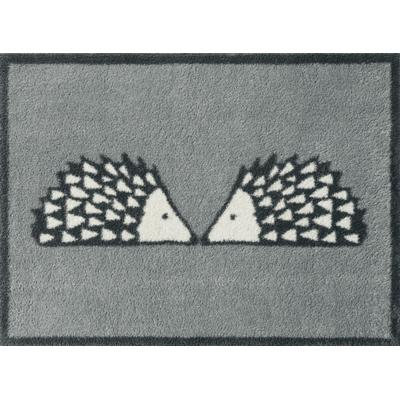 Fußmatte TURTLE MAT "Kissing Spike Slate", grau, B:60cm H:9mm L:85cm, Baumwolle, Teppiche, Fußmatte