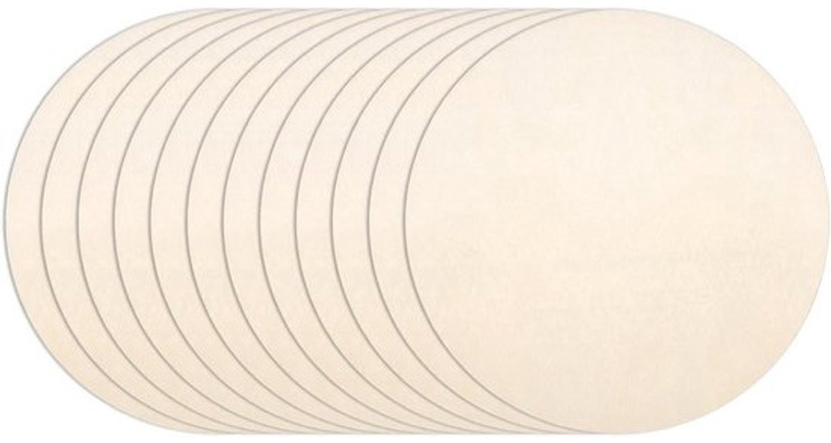 12x Ronde Houten Schijven 15 cm - Onbehandelde Boomstam Schijven voor Knutselen en Decoratie