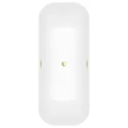 Villeroy & Boch Freistehende Badewanne Finion Steinweiß 1700 x 700 Millimeter Höhe 620 Millimeter Quaryl mit Beleuchtung