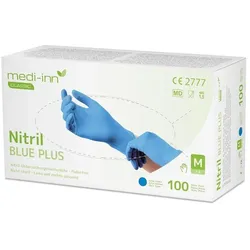BodyProducts Medi-Inn Nitril Blue Plus - blau - puderfrei -  Gr. M - 1000 Einmalhandschuhe