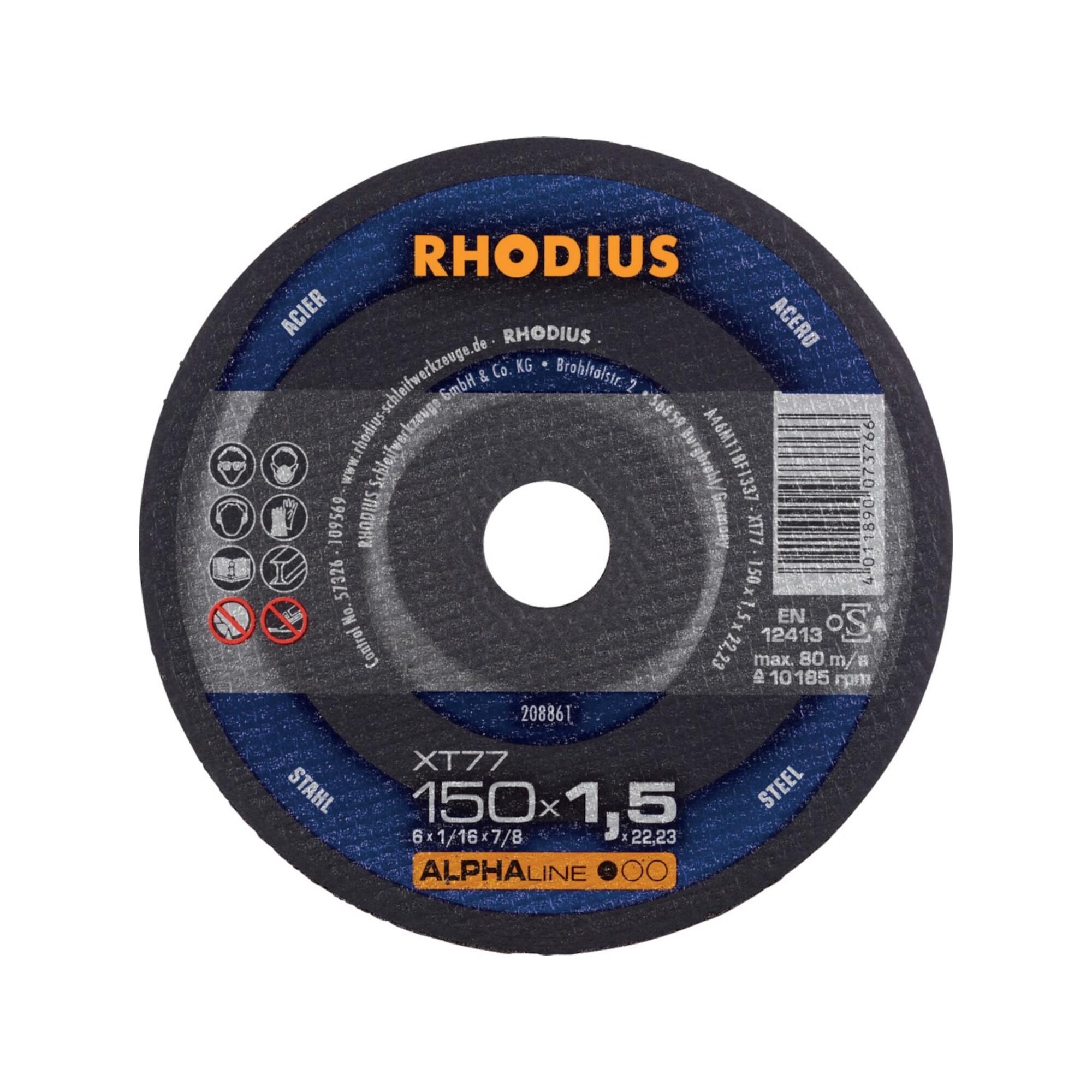 RHODIUS Trennscheibe XT77 150 x 1,5mm gerade (208861)