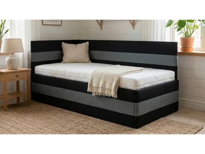 PAARA Polsterbett Andreas 90G, Lattenrost, Matratze, alle Größen - Made in Germany (Farbe und Härtegrad (H2 - H4) frei wählbar - Bitte nach Bestellung per Nachricht mitteilen, 120 x 200 cm)